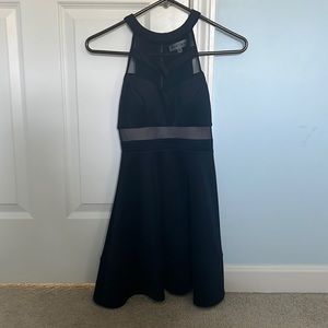 Navy blue halter neck dress, great for homecoming or sweet 16! Only worn once.